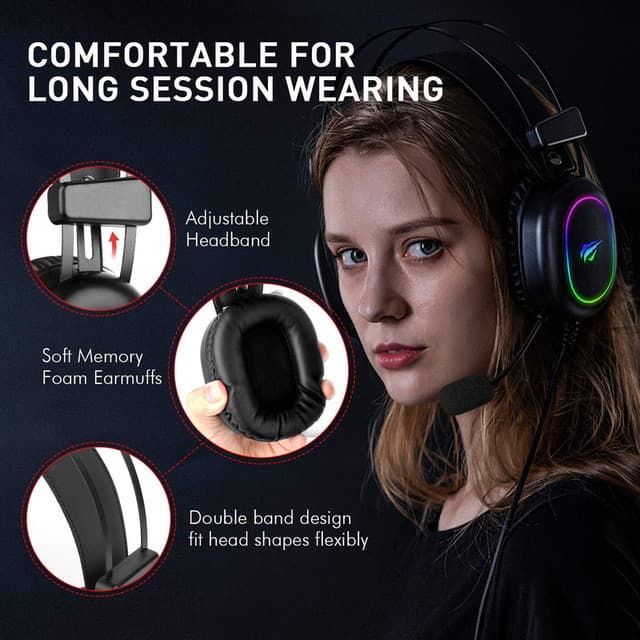 Havit HV-H2016D Wired Gaming Headset K2-H9010
