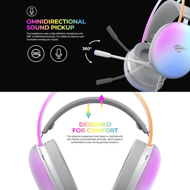 HAVIT H2037D GAMENOTE Gaming Headset With Mic K2-H9011