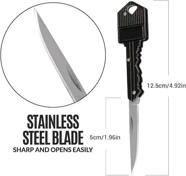 Key Ring Tools Kitchen Knife Folding Peeler Pocket cutter (2 inches) Tools