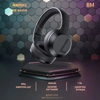 REMAX RB-660HB Stereo Wireless Bluetooth Headset L1-H9003