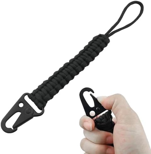 Key Ring Waist Hanging Rope Keychain Outdoor Emergency Survival Tools Buckle Hook Camping Tactical Paracord