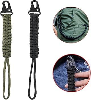 Key Ring Waist Hanging Rope Keychain Outdoor Emergency Survival Tools Buckle Hook Camping Tactical Paracord