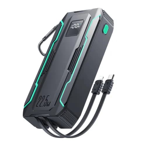 Joyroom JR-L018 22.5W 2000mAh Outdoor Power Bank With Lighting & Type-C Dual Cables
