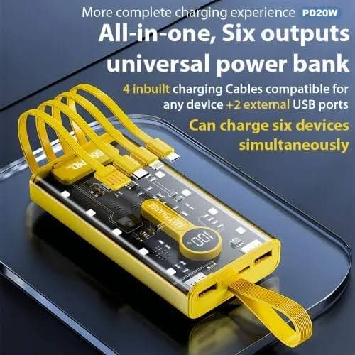 Transparent power bank 10000mah