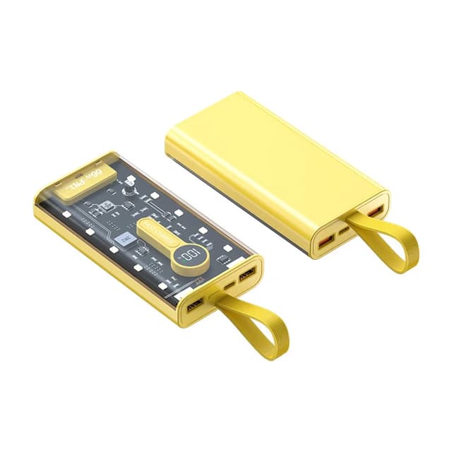Transparent power bank 20000mah