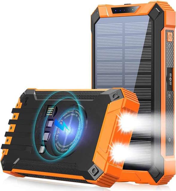 1PC Solar Charger Power Bank 20000mAh