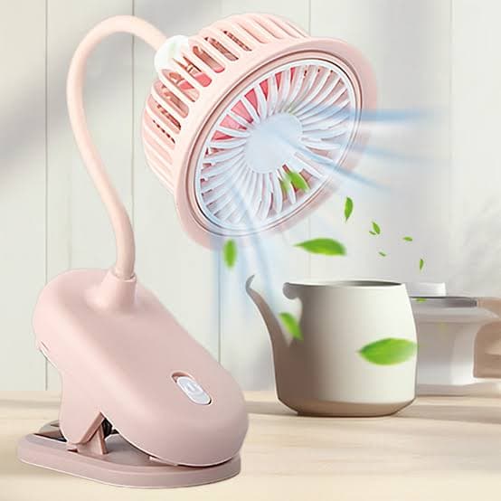 Mini Clip-On Fan Car Desktop Charging Fan Foldable S14-F1204