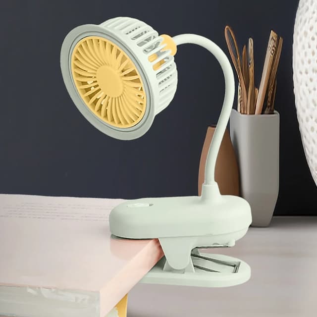 Mini Clip-On Fan Car Desktop Charging Fan Foldable S14-F1204