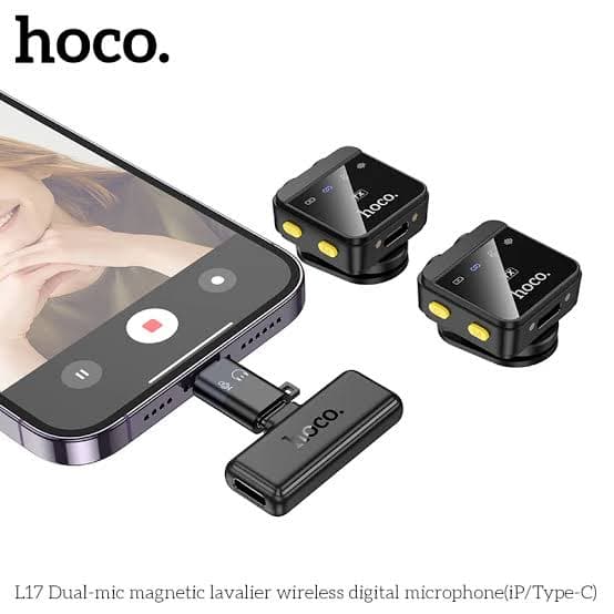 Hoco L17 Wireless Lavalier Lapel Microphone