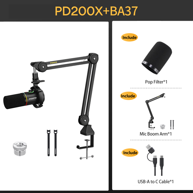 MAONO PD200X USB/XLR Dynamic Microphone
