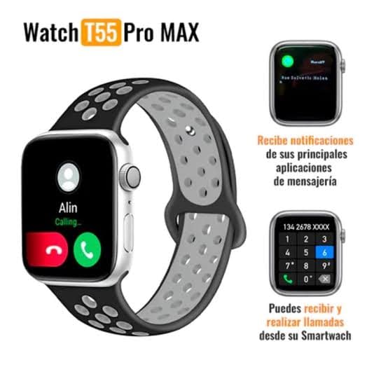 T55 Pro Max Smart Watch with Earbud