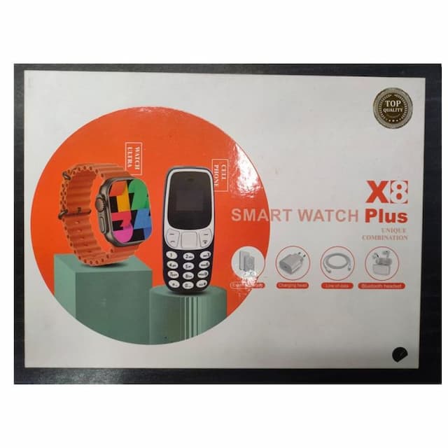 X8 Plus Smart watch, which combines a smart watch with a mini dual SIM phone