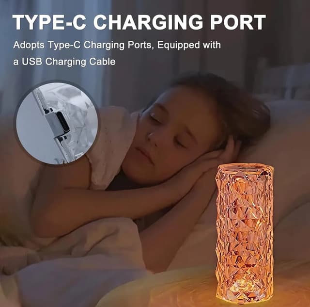 Rose Diamond Lamp Mini 3 Colour