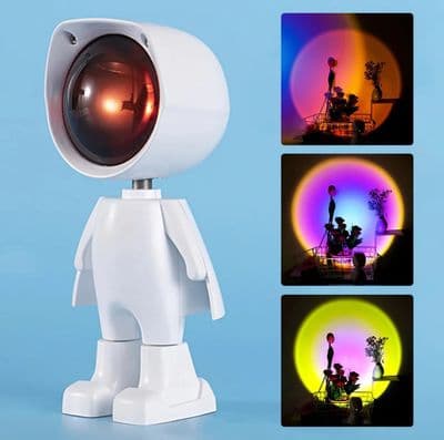 Astronauts Robot Sunset Lamp