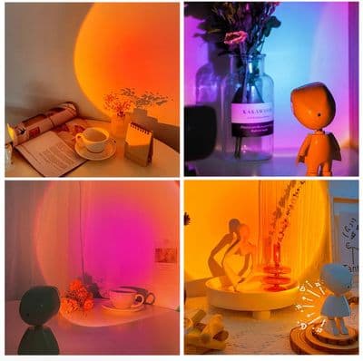 Astronauts Robot Sunset Lamp