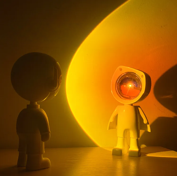 Astronauts Robot Sunset Lamp