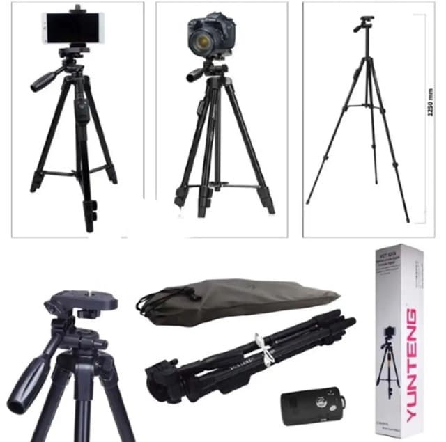 Yunteng 3388 Tripod DSLR Camera Mobile Professional tripod stand