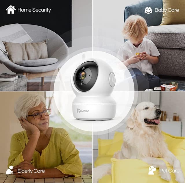 EZVIZ CS-H6C 1080P 360° Pan & Tilt Smart Home Security Camera