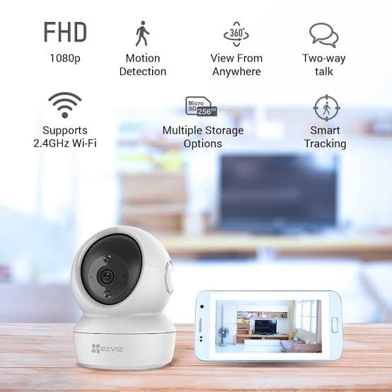 EZVIZ CS-H6C 1080P 360° Pan & Tilt Smart Home Security Camera