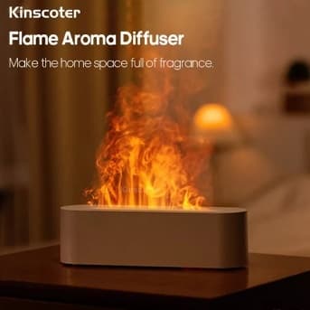 DQ709 Flame Aromatherapy Essential Oil Humidifier