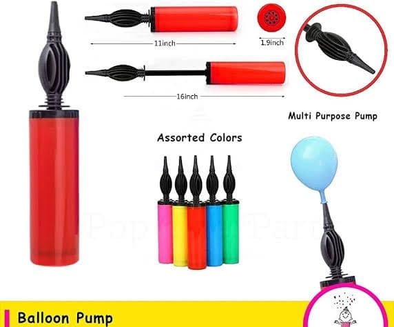 Plastic Balloon Pumper To Inflate Balloon