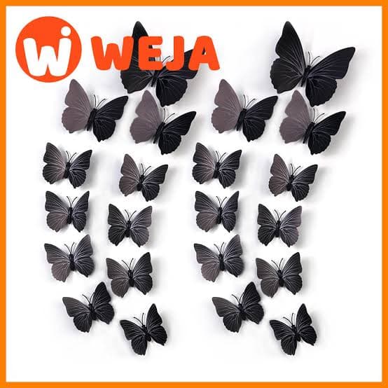 black butterfly wall sticker (242pic)