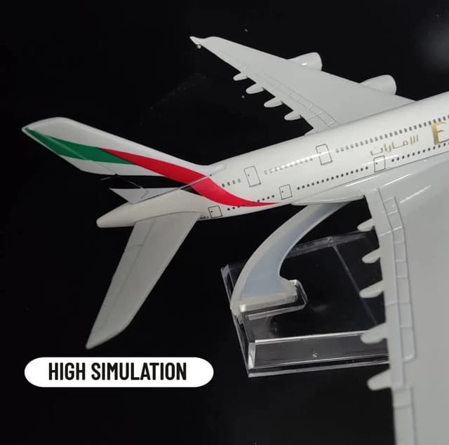Model Aircraft Metal Replica Airplane Emirates A380 Aviation Plane for Gift Show piece (1:450)