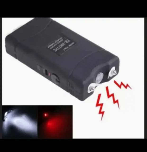 Self Defence Electric Shock And LED Flashlight With Extra Carry Bag