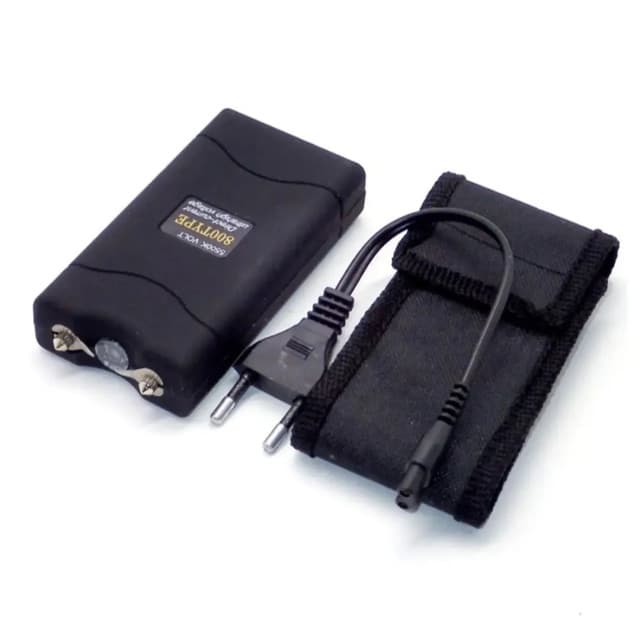 Self Defence Electric Shock And LED Flashlight With Extra Carry Bag