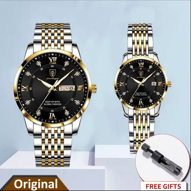 POEDAGAR 836 Men Watch Fashion Luxury Stainless Stain Business Quartz Watches